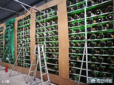 A modern mining farm showcasing various mining rigs in operation
